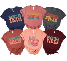 Volunteer Gift, Volunteer Shirt, Custom Social Worker T Shirt, Volunteer Crew T-shirt, Volunteer Team Shirt, Volunteer Matching Team Shirt - Etsy Volunteer Shirt, 30th Birthday Shirts, Volunteer Gifts, Bridal Party Shirts, Birthday Party Shirt, Team Shirt, Faith Shirt, Bachelorette Shirts, Drinking Shirts