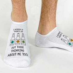 Funny No Show Socks for the IPA Lover #drinkswellwithothers #boozysocks #boozy #funnysocks #drinksocks #happysoles #sockprints #superpower #imakebeerdisappear #mysuperpower #IPAlover #IPA #outtherethinkingaboutmetoo Cheap Funny White Socks, Funny Letter Print Socks, Cricut Socks For Men, Sock Sayings Svg, Fun Socks Sublimation, Beer Socks, Groom Socks, How To Make Beer, Funny Socks