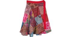 a women's multicolored skirt with animal prints