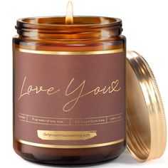 PRICES MAY VARY. SAY I LOVE YOU IN A SWEET WAY - Got You a Little Something Love You Candle is a fun little love gift for everyone. If you can't put your feelings in words, show it with this love candle! It's a fun hack for you! These scented candles are perfect I Love You gifts for her or him. HAND POURED ALL-NATURAL SOY CANDLE - Our scented candles for men and women are handcrafted with 100% natural soy wax, cotton braided wick, and the best lavender essential oil blend. Comes in a solid reusa Candles For Men, Engraved Candles, Wellness Candles, Anniversary Candle, Cute I Love You, Love Candle, Lavender Gifts, Cute Gifts For Friends, Citronella Candles