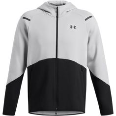 Great for both warm-ups and workouts  the men's Under Armour Unstoppable Fleece Full-Zip jacket is made with flexible fabric that feels good  breathes easily and moves with you through every big move. Functional Fleece Sweatshirt For Sports, Fleece Track Jacket For Gym, Long Sleeve Fleece Track Jacket For Gym, Fleece Track Jacket With Ribbed Cuffs For Sports, Fleece Track Jacket For Sports In Athleisure Style, Functional Fleece Track Jacket For Gym, Functional Athletic Heather Sweatshirt For Sports, Moisture-wicking Sportswear Fleece Jacket For Sports, Sporty Fleece Activewear For Running