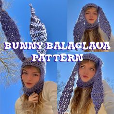 PDF Download of *PATTERN ONLY* Instant download of the Bunny Balaclava Pattern. You can make it without ears as a normal Balaclava too! Easy to make in one afternoon, using less than one ball of yarn! Make it in any color. Easy to follow instructions with image guides, a list of materials, all the terms you need to know, and more! For personal use only - design & hat CANNOT be used to sell. No Refunds/Returns on Digital Purchases. How to Download: https://help.etsy.com/hc/en-us/articles/11501332 Balaclava Crochet Pattern, Bunny Balaclava, Balaclava Crochet, Nose Warmer, Bucket Hat Pattern, Crochet Strawberry, Harry Styles Concert, Christmas Inspo, A Bunny