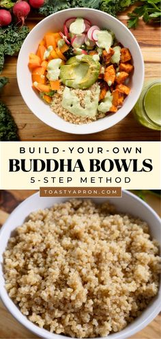 Easy & Healthy Buddha Bowls (Power Bowls) Buddha Bowl Ideas, Buddha Bowl Meal Prep, Build Your Own Buddha Bowl, Power Bowls Meal Prep, Budha Bowls Recipe Healthy, Budah Bowl Recipe, Buddah Bowl Mediterranean, Budha Bowls Mediterranean, Salad Bowl Ideas