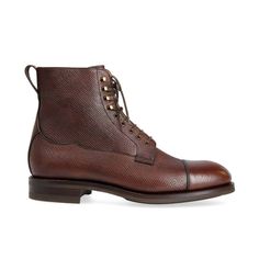 DRESS BOOTS IN RUSSIAN CALF BROWN Shell Cordovan Shoes, Cordovan Shoes, Men's Shoes Accessories, Exclusive Shoes, Dress Boots, Goodyear Welt, Shoes Outlet, Dr. Martens Boots, Handmade Shoes