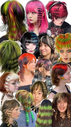 Punk Hair, Funky Hairstyles, Hair Stylies, Dope Hairstyles, Alternative Hair, Colored Hair, Hair Dye Colors