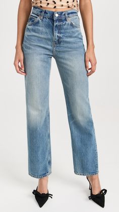 Fast Free Shipping & Free Returns on Reformation Abby High Rise Straight Jeans at Shopbop. Shop new arrivals from Reformation at Shopbop.com Everyday Washed Cropped Jeans For Fall, Washed Cropped Jeans For Everyday Fall Wear, Fall Cropped Washed Jeans For Everyday, Classic Light Wash Pants For Spring, Denim Blue Jeans With Zip Fly, Everyday Dark Wash Jeans With Zip Fly, Light Wash Jeans With Zip Fly For Fall, Fall Washed Blue Jeans With Button Closure, Fall Light Wash Jeans With Zip Fly