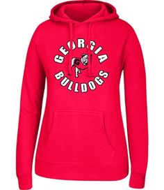 Georgia Bulldogs Women's Pullover Hoodie Collegiate Style Hoodie For Game Day, Sports Season, Game Day Fan Apparel Hoodie, Collegiate Hoodie In Team Colors For Game Day, Collegiate Team-colored Hoodie For Game Day, Game Day Sweatshirt With Drawstring Hood In Team Colors, Game Day Team-colored Sweatshirt With Drawstring Hood, Team Spirit Hoodie With Drawstring Hood For Game Day, Team-colored Hooded Sweatshirt For Game Day, Varsity Hoodie With Team Logo For Game Day