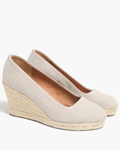 Factory: Canvas Espadrille Wedges For Women Flats For Women, Over 60 Fashion, 60 Fashion, Sneaker Jewelry, Maternity Shops, Sneaker Heels, Espadrille Shoes, Wedge Espadrille, Espadrilles Wedges