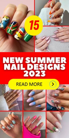 Get ready to flaunt those fingertips! From vibrant corals to dreamy pastels, we’ve curated the ultimate guide to elevate your summer mani-pedi game. Dive into the trendiest shades that’ll make your nails pop at every beachside brunch. Save this pin for your next salon appointment! 🌴🌺Feel free to share, save, and spread the nail-color love! 📌💅 Summer French Nails, Red Summer Nails, Oval Nails Designs, Summer Gel Nails, Rose Nail Art, New Nail Designs, Short Almond, White Nail Designs