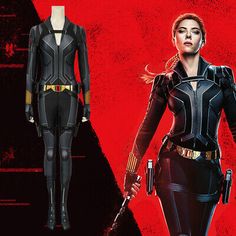 an image of a woman in black widow costume