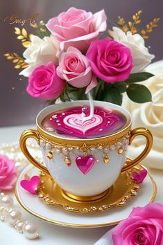 Beautiful Heart Images, Heart Images, Beautiful Heart, Coffee Art, Good Morning Quotes, Beautiful Birds, Google Photos