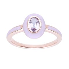 The sweet and stunning enamel ring with oval cuts in pink amethyst faceted comes in rose gold plated Sterling silver. A quick buff with a jewellery cleaning cloth will remove metal tarnishes and keep gemstones looking glossy. Please avoid contact with perfumes, cosmetics or chemicals. Grad Rings, Gold Amethyst Ring, Purple Violet, Enamel Ring, Pink Amethyst, Waltz, Exquisite Jewelry, Amethyst Ring, Cleaning Jewelry