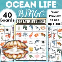 the ocean life board game is shown