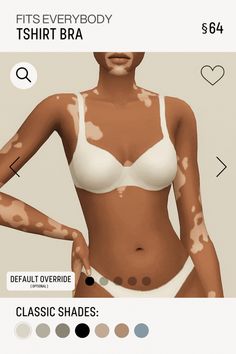 an image of a woman's body with paint on it and the words, first everybody tshirt bra