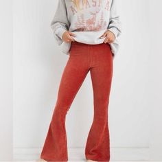 Brand New With Tags! High Waisted Flare Pants, Ribbed Flares, Flare Yoga Pants, Flare Legging, Velvet Flares, Velour Pants, Flared Leggings, Flare Pant, Wide Leg Sweatpants