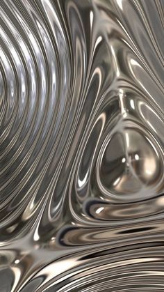 an abstract metal background with wavy lines