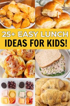 25 easy lunch ideas for kids that are great for school or any time of the day