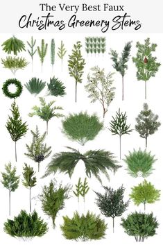 the very best faux christmas greenery stems for trees and shrubs to grow in your yard