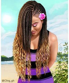 Follow @kiwicouto for more pretty girl pins ❣ Boxer Braids Hairstyles, Box Braids Pictures, Latest Braided Hairstyles, Boxer Braids, African Hair Braiding Styles, Box Braids Styling, Beautiful Braids