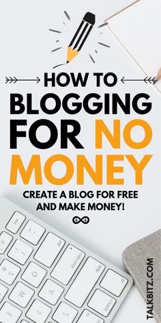 a keyboard and mouse with the title how to blogging for no money