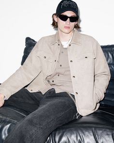 Hit the right notes in the Castleford Overshirt. Crafted from corduroy with two large chest pockets. Layer it over one of our graphic t-shirts – you're good to go.  This shirt is designed to a relaxed fit Classic collar Long sleeves Press-stud closure Corduroy Two chest pockets Two welt pockets Shacket style Shacket Style, Corduroy Overshirt, Shorts Co Ord, Going Out Outfits, Sweater Sale, Sweaters And Jeans, Denim Outfit, Jeans For Sale, Denim Shop