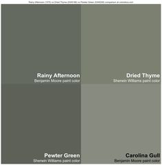 the different shades of gray paint