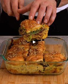 Easy Breakfast Casserole 🥐 🥐 | breakfast | Easy Breakfast Casserole 🥐 🥐 | By Josh Elkin | Alright, for this casserole,
we're going to use six mini croissants. First thing I'm
going to do is cut them in half. Essentially, we're
going to be making sandwiches as each layer. You don't really
have to cut them perfectly just sort of you know do you the
best job as you can now obviously if you're using a
bigger casserole dish you can use more croissants so you're
not that perfect but we'll do set those aside then bring in
your lightly greased casserole dish and layer the bottom with
the bottom parts of the croissant and you can overlap
here that's perfectly fine you're probably going to do
anyways. Alright, now comes the fun
part. We start layering. First layer, you guessed it, cheese.
I'm us Josh Elkin, Making Sandwiches, Casserole Breakfast, Easy Breakfast Casserole, Mini Croissants, Breakfast Easy, Breakfast Casseroles, Best Job