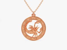 At the heart of this necklace is a meticulously crafted Scorpio charm, fashioned from luxurious 14k solid gold. The charm prominently features the distinctive symbol associated with Scorpio – the Scorpion. The design is intricately detailed, capturing the essence of mystery and intensity that characterizes Scorpios. FEATURES • Made to Order • Height: 14.00 mm • Width: 10.50 mm • Gold Kt: 14k Solid Gold, 18k Solid Gold • Available Colors: Rose Gold, Yellow Gold, White Gold • Available Length Rang Yellow Gold Zodiac Sign Charm Necklace, Luxury Gold-plated Zodiac Necklace, Yellow Gold Zodiac Sign Charm Pendant Necklace, Zodiac Necklace Scorpio, Scorpio Pendant, Solid Gold Charms, Gold Charm Necklace, Scorpion, Gold Charm