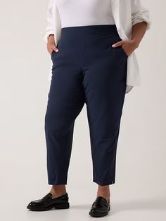 Brooklyn Mid Rise Ankle Pant | Athleta Business Casual 4-way Stretch Pants With Side Pockets, Business Casual Stretch Dress Pants With Side Pockets, Business Casual Pants With 4-way Stretch And Side Pockets, Business Casual Pants With Side Pockets And 4-way Stretch, Versatile 4-way Stretch Pants For Office, 4-way Stretch Bottoms With Side Pockets For Work, Comfort Stretch Cropped Leg Pants For Workwear, Comfort Stretch Cropped Pants For Work, Versatile Stretchable Pants With Side Pockets