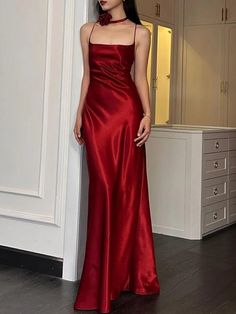 Washing instructions: Hand Wash Composition: Polyester, Spandex, Natural Fiver Designer Style ID: FP45877788 Slim Fit Skirts, Dress Elegant Long, Long Dresses Elegant, Long Red Dress, Backless Prom Dresses, Backless Maxi Dresses, Sling Dress, Elegant Dresses Long, Evening Dresses Elegant