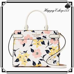 Nwt Brand New With Tag 100% Authentic (Promised!) Medium Size: 8.62"H X 10.87"W X 5"D Dual Rolled Top Handheld Handle Drop: 8.25" Detachable And Adjustable Crossbody Shoulder Strap Drop: 22" Saffiano Leather With Beautiful Pink And Yellow Floral Printed Ksny Metal Pinmount Logo Signature Two Way Spade Jacquard Lining Interior: Front Slip & Back Zip Pockets Exterior: Front & Back Slip Pockets Drop In Top Zip Closure Metal Protective Feet Bottom Gold Toned Hardware Color: Cream Multi (Off White) S Designer Bags With Floral Print For Spring, Designer Floral Print Bags For Spring, White Summer Satchel With Detachable Strap, Luxury White Bags With Floral Print, White Satchel With Detachable Strap For Summer, White Satchel With Top Carry Handle For Summer, Designer White Shoulder Bag For Spring, Feminine White Shoulder Bag With Top Handle, White Feminine Top Handle Shoulder Bag