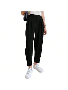 About this item
[Soft Fabric]:Made from lightweight, breathable fabric that's soft to the touch, these pants are comfortable to wear in any season.
[Versatile Features]:These pencil pants are the perfect addition to your work wardrobe, with a high waist, fold pleated design, and straight leg with button that flatters any figure.
[Occasion]:Whether you're running errands, going to school, or heading to the office, these pants are perfect for any occasion.
[Easy to Match]The pants are perfect for Casual Bottoms With Buttons For Business Casual, Casual High Waist Dress Pants With Buttons, Casual High-waisted Dress Pants With Button Closure, Casual High-waisted Dress Pants, Casual Ankle-length Dress Pants With Button Closure, Casual Solid Color Pants For Business Casual, Casual Solid Color Business Casual Pants, Casual Business Pants In Solid Color, Casual High-waisted Dress Pants For Office