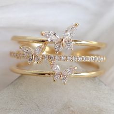 Material: gold plated brass, crystals Size: adjustable IMPORTED Gold Butterfly Shoes, Engagement Rings Butterfly, Butterfly Wedding Rings, Gold Butterfly Rings, Butterfly Wedding Ring, Butterfly Diamond Ring, Butterfly Engagement Ring, Stylish Jewelry Accessories, Gold Butterfly Ring