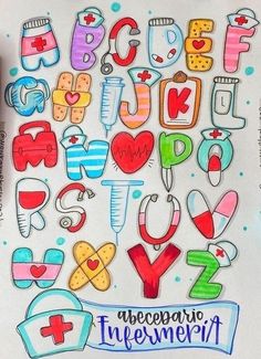 a drawing with the words abc and y on it