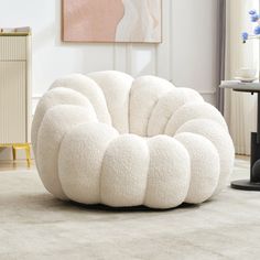 The elegant fabric exterior, filled with high-resilience foam, combined with the pumpkin-shaped design, makes this swivel chair not only visually striking but also provides an exceptional comfortable experience in functionality. Its unique shape allows the cushion to better wrap the body, providing excellent support and relaxation for the user. This swivel chair is a unique addition to your home, whether in the living room, study, or bedroom, it can be a highlight in the space. Wade Logan® Fabric OR Leather Type: White | Swivel Chair - Wade Logan® Cerone Upholstered Swivel Chair brownPolyester / Fabric | 27.6" H X 25.2" W X 25.2" D | Wayfair Single Couch, Sofa Arrangement, Relaxing Living Room, Small Sectional Sofa, Sofa Ottoman, Chairs For Small Spaces, Set Sofa, Bean Bag Sofa, Living Modern