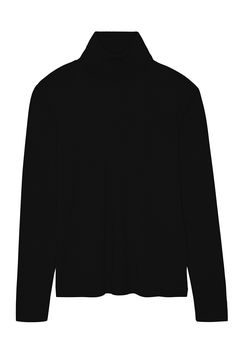 This turtleneck sweater is like a touch of caress: its knit made of 70% ethical cashmere and 30% precious silk will cuddle you right into the hollow of your neck. Fluid and elegant, its slightly loose cut at the shoulder gives it a touch of nonchalance and comfort. The ideal ally of autumn for a smart & cosy silhouette.Charlotte's fashion tip: "I wouldn't give up the turtleneck for anything in the world. Warm and enveloping, it also brings that little chic twist - and in mid-season, allows us to Sleek Long Sleeve Turtleneck For Fall, Elegant High Neck Top, Winter Turtleneck Top With Minimal Stretch, Sleek Turtleneck For Winter Layering, High Neck Cashmere Tops For Fall, Sleek Fine Knit Tops For Fall, Chic Turtleneck With Fine Knit And Funnel Neck, Fall High Neck Cashmere Tops, Elegant Winter Mock Neck Top With Stretch