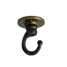 an old fashioned hook on a white background