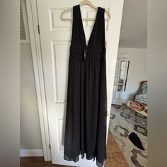 Lulus Heavenly Hues Black Maxi Dress Nwt Size Xl Black Lined Maxi Dress For Evening, Formal Black Lined Maxi Dress, Blue Lace Maxi Dress, Ivory Maxi Dress, Cream Maxi Dress, Tropical Print Maxi Dress, Navy Blue Maxi Dress, Purple Maxi Dress, Cutout Maxi Dress