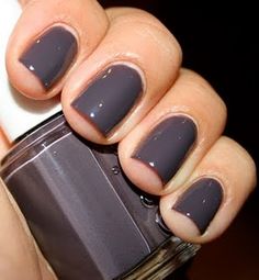 Great color for Fall! Smokin Hot by Essie. Black Nail Polish, Gray Nails, Essie Nail Polish, Nail Styles, Essie Nail, Fall Nail Colors, Gel Manicure, Nail Polish Colors