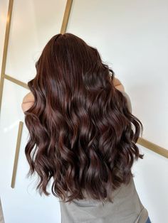 Cherry cola brunette Subtle Cherry Brown Hair, Cola Hair Color Brown, Brunette Cherry Hair, Brown Red Undertone Hair, Chocolate Brown Hair With Red Undertones, Cherry Chocolate Curly Hair, Cherry Chocolate Brown Hair, Dark Chocolate Red Hair, Cherry Mocha Hair