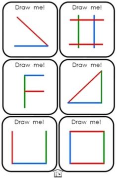 four different lines are shown in the shape of rectangles with words below them