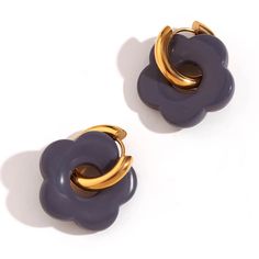 Add a touch of summer to your outfit with these Acrylic Gold Flower Earrings! Made of chunky acrylic with a bold floral design, these colorful earrings are sure to stand out and make a statement. Perfect for adding a playful and quirky touch to any outfit. Collect your favorite colors! DETAILS & SIZE Finish: 18k gold plate Material: Stainless Steel, Acrylic Measurements: Inner Diameter: 16mm; Length: 26mm Snap buckle earring closure Waterproof, tarnish-resistant, and nickel free Shop Earrings for more options! Trendy Flower Shaped Earrings, Trendy Flower Earrings, Ear Bar, Gold Flower Earrings, Waterproof Jewelry, Colorful Earrings, Dainty Bracelets, Gold Flower, Statement Bracelet