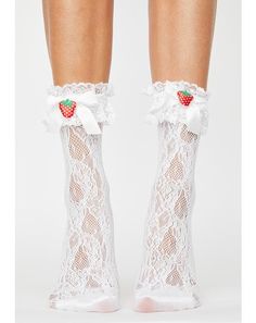 Cute Lace Trim Socks For Spring, Cute Ruffled Socks For Spring, White Ruffled Socks For Summer, Summer White Socks With Lace Trim, White Lace Trim Socks For Summer, Sweet White Summer Socks, Ruffle Socks, Ruffled Socks, Festival Hat