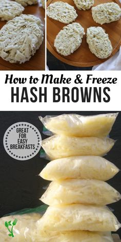 how to make and freeze hash browns with great for breakfast or breafasts