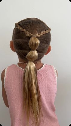 HAIRY STYLES FOR KIDS | ✨SUMMER STYLE✨ Tag us if you try it! #kidshairstyles #toddlerhairstyles #babyhairstyles #littlegirlhairstyles #littlegirlhairideas... | Instagram Kids Fairy Hairstyles, Toddler Gymnastics Hair, Gymnastics Hairstyles For Kids, Braid For Kids, Khloe Hair