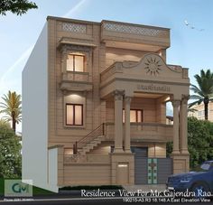 an architectural rendering of the residence view for my gaudira rao