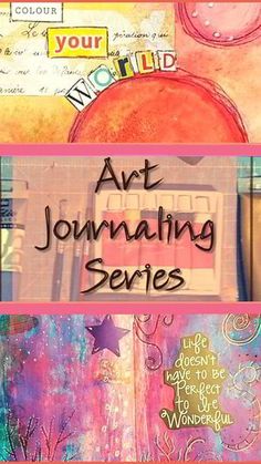 an art journal with the title art journaling series