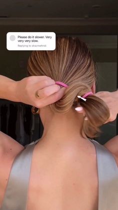 Simple Hairstyles & Tips | Awesome hair tutorials 😍😍 By @nicholeciotti ❤️ . *No copyright infringement was intended. If you are the author of this video and do not... | Instagram How To Put Thick Hair In A Bun, Knot Hair, Bun Hairstyles For Thick Long Hair, How To Do A Hair Bun, 5 Minute Hairstyles Medium, Women Bun Hairstyles, Easy Ways To Pull Hair Back, Simple Hairdo For Short Hair, How To Ballerina Bun