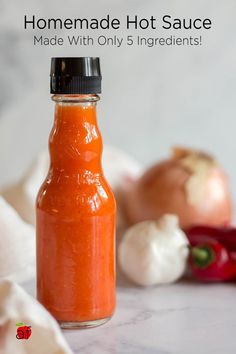 homemade hot sauce made with only 5 ingredients