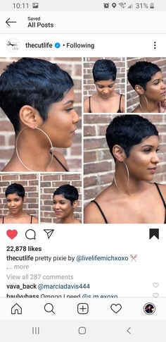 Pixie Haircut For Black Women Wedding, Pixie Cut With Bangs Black Women, 4b Hairstyles, Chubby Face Haircuts, Pixie Haircut Ideas, Pixie Haircut Styles, Pixie Haircut For Round Faces, All Face Shapes